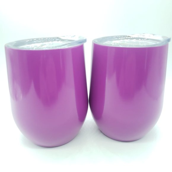 Skylety Other - 2-Pack 12 oz Double-Insulated Stemless Tumblers